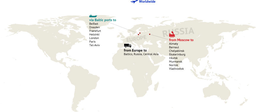 Карта перевозок