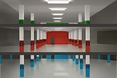 Цветные этажи